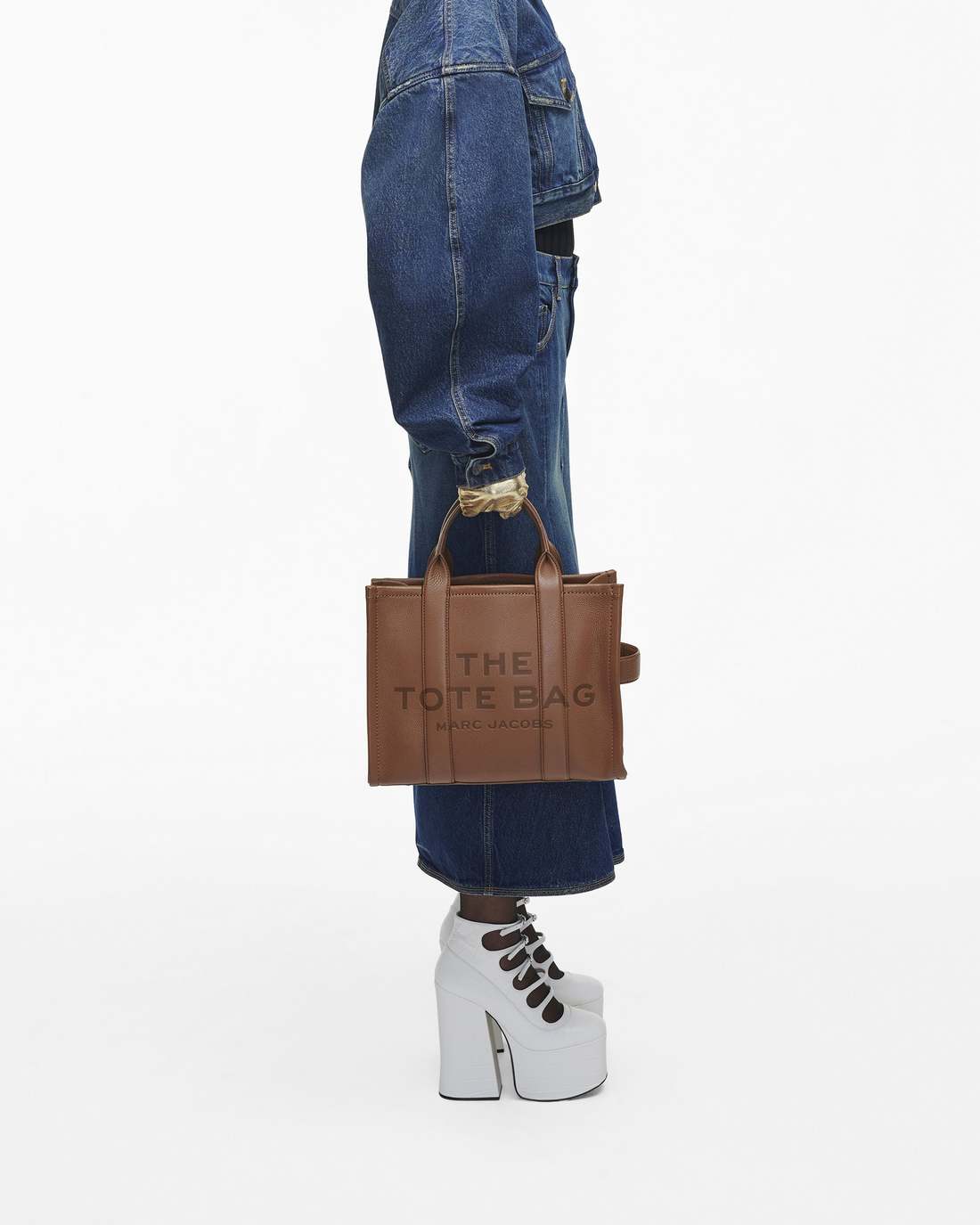 The Leather Medium Tote Bag Argan Oil - Marc Jacobs Best Seller
