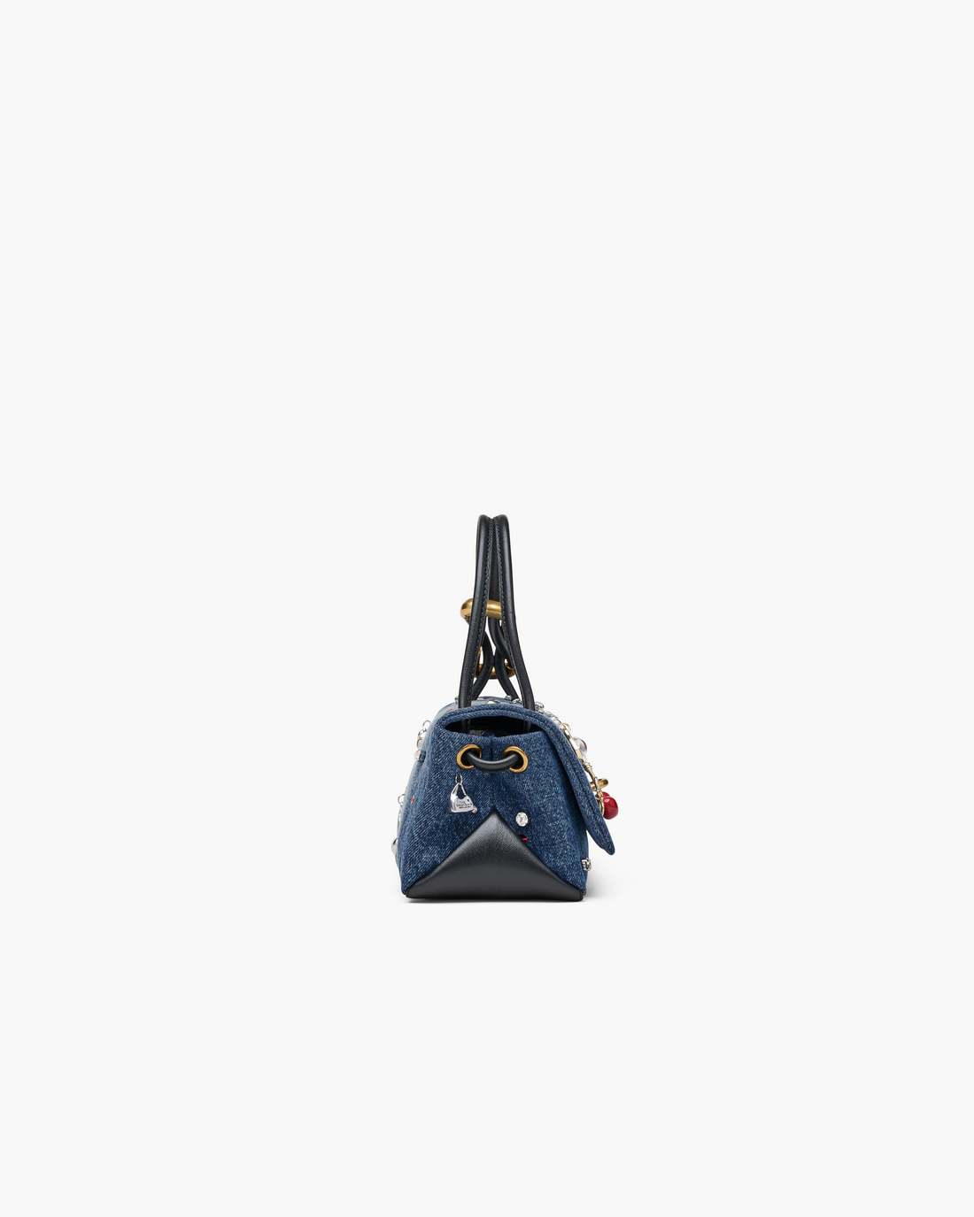 The Trinket Charm Denim Mini Dual Bag Medium Wash Multi - Marc Jacobs Best Seller