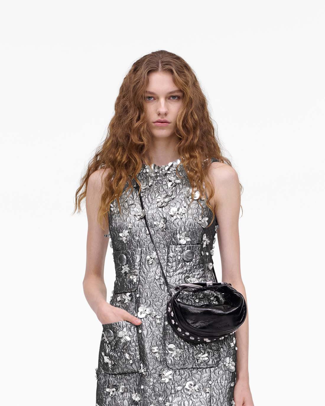 The Crinkle Patent Party Bag Black - Marc Jacobs Exclusive