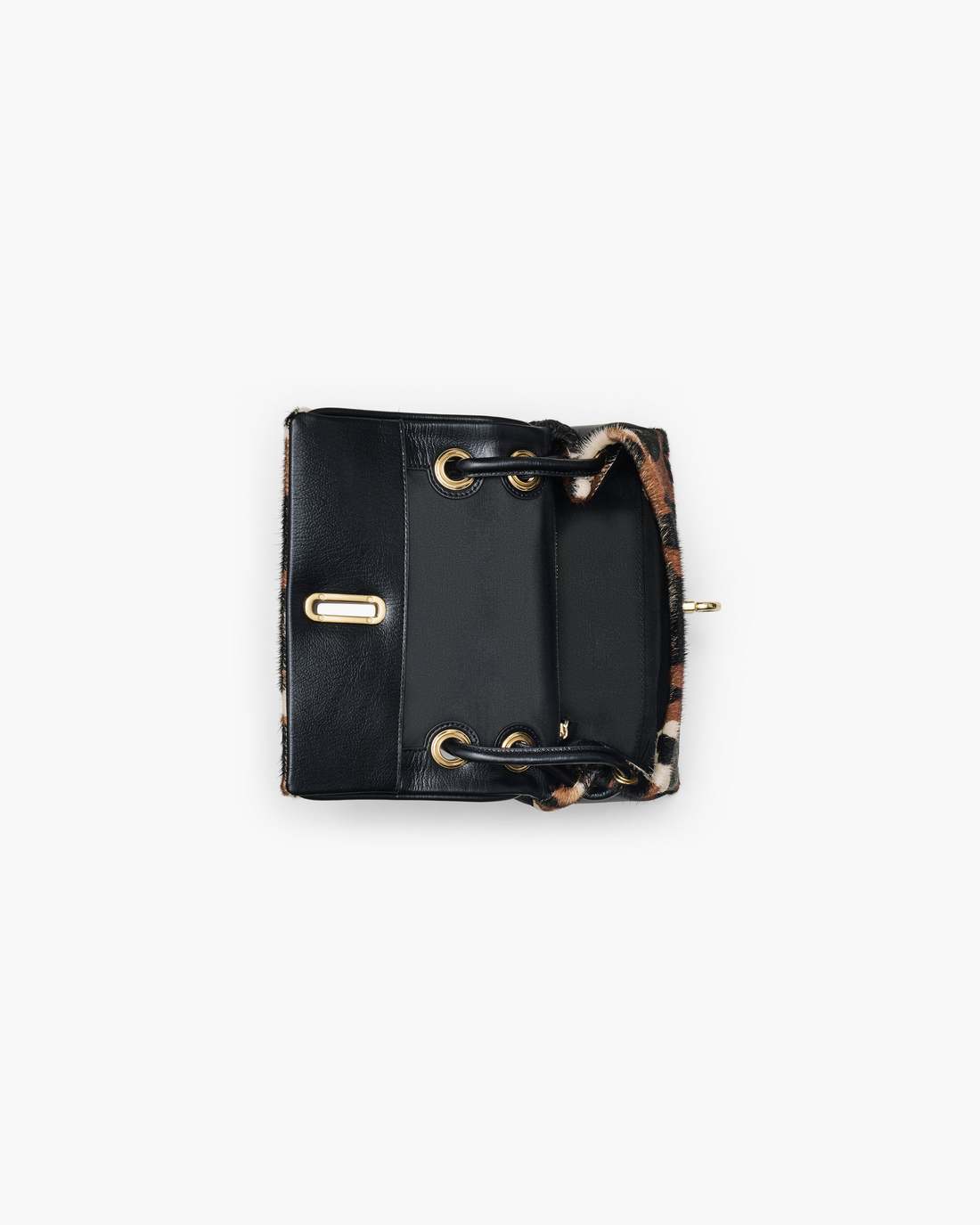 The Cow Haircalf Mini Dual Shoulder Bag Mocha Multi - Marc Jacobs Signature