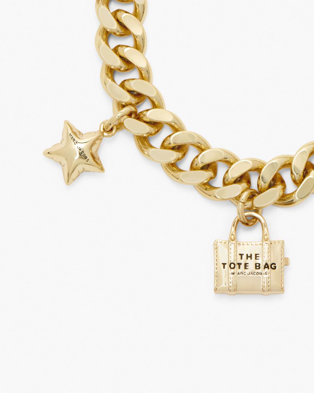 The Mini Icon Charm Bracelet Light Antique Gold - Marc Jacobs New
