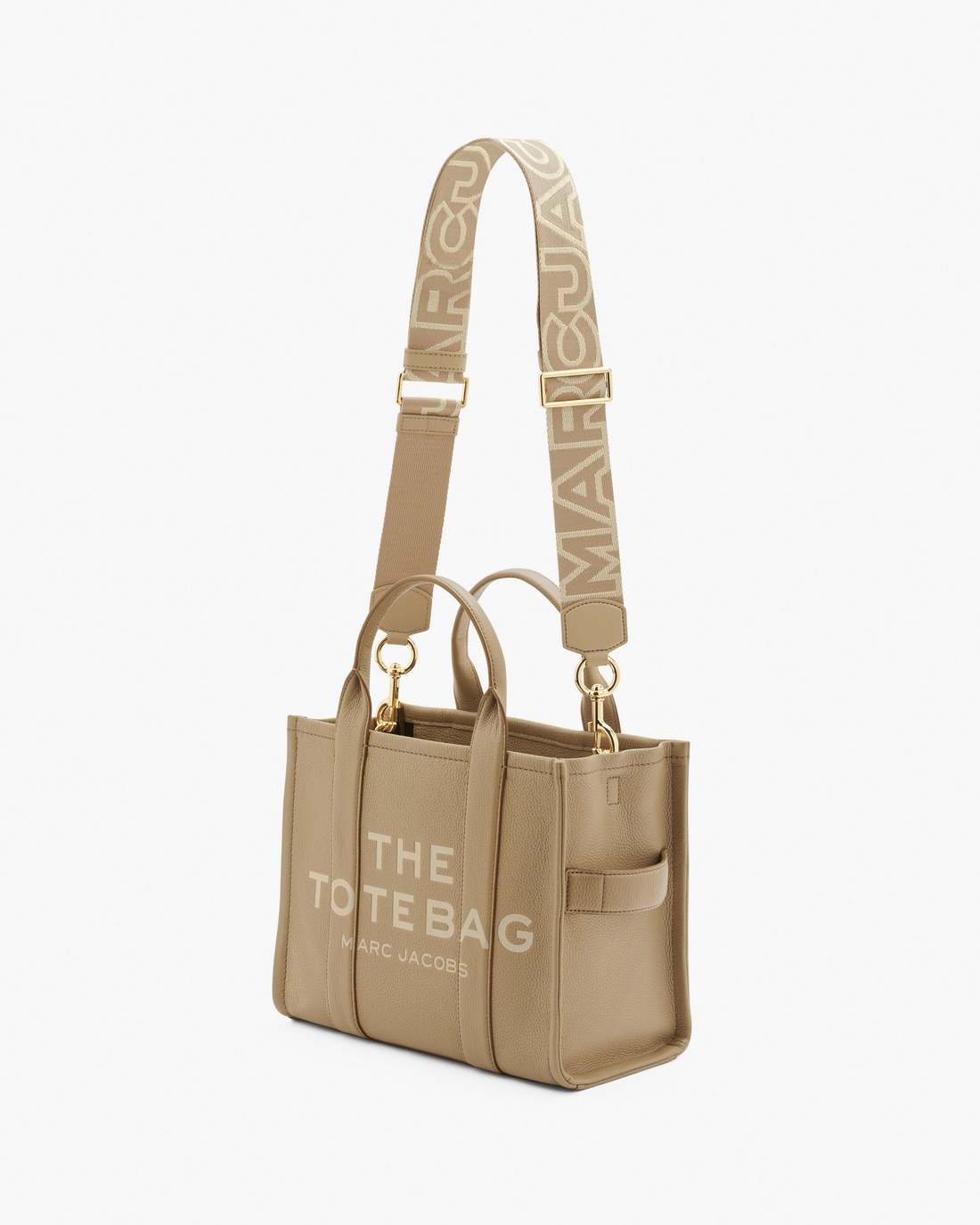 The Outline Logo Webbing Strap Camel - Marc Jacobs Best Seller