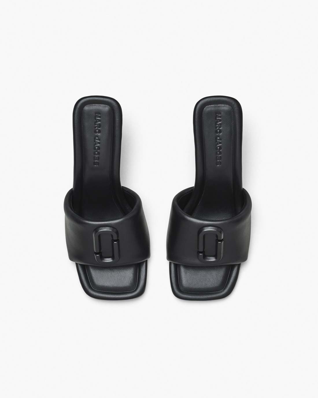 The Leather J Marc Heeled Sandal Black - Marc Jacobs Exclusive