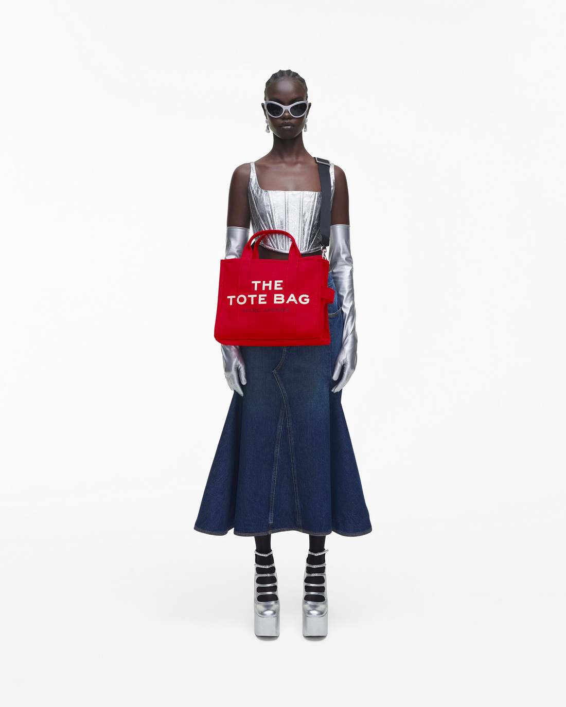 The Canvas Medium Tote Bag True Red - Marc Jacobs Premium