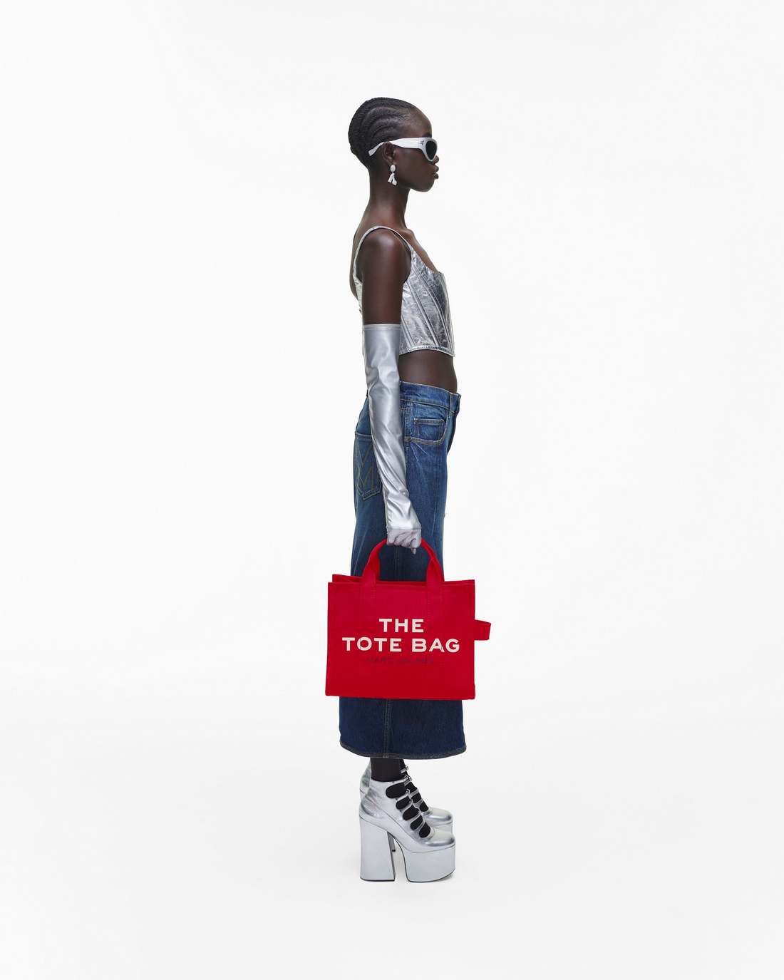 The Canvas Medium Tote Bag True Red - Marc Jacobs Premium