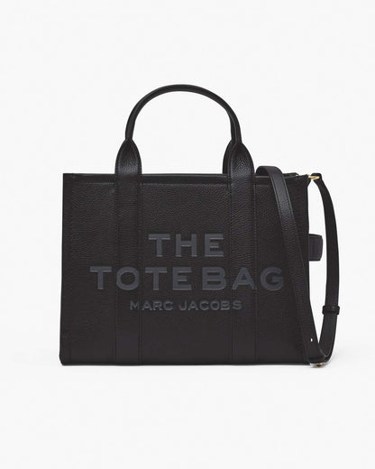 The Leather Medium Tote Bag Black - Marc Jacobs Popular