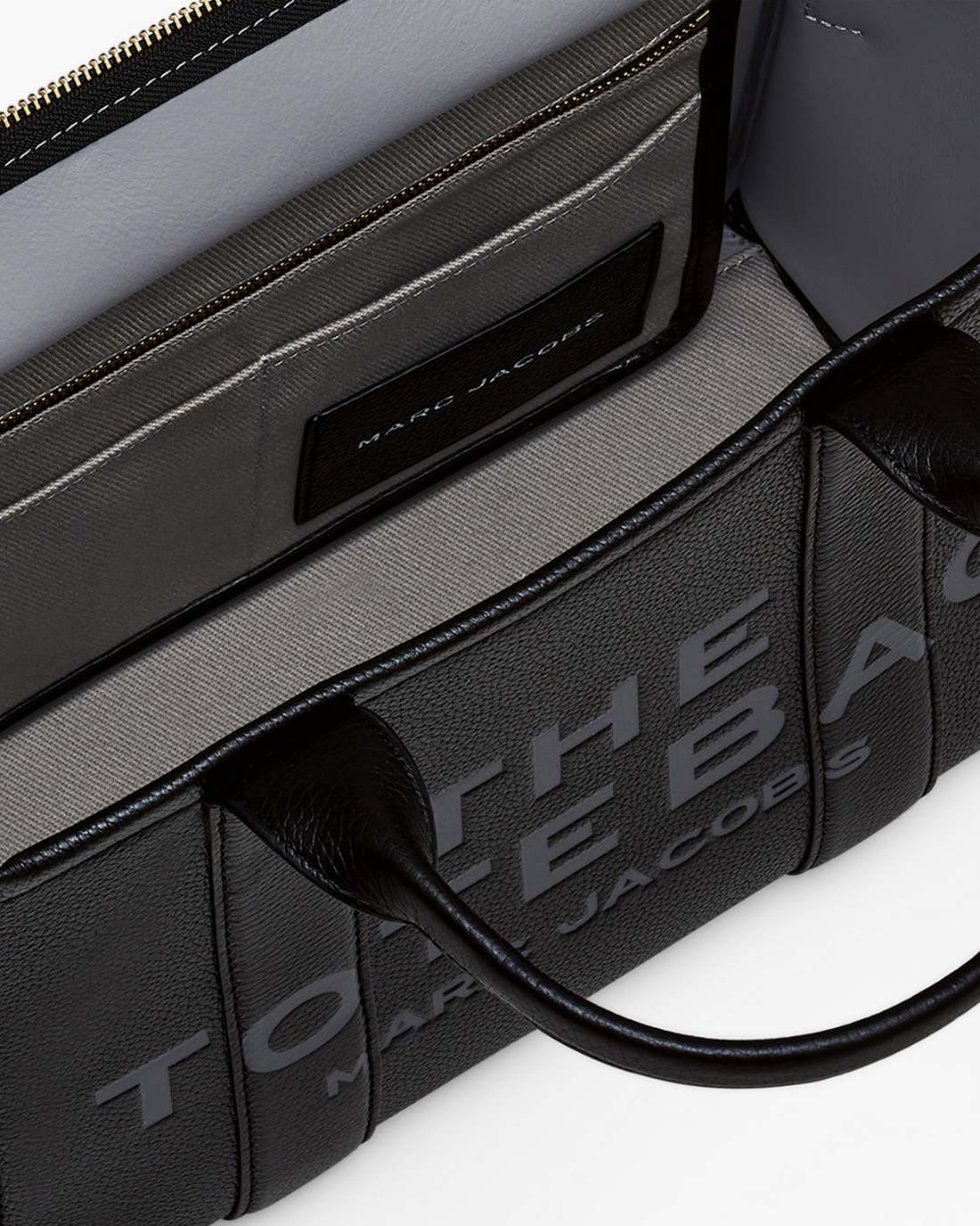The Leather Medium Tote Bag Black - Marc Jacobs Popular