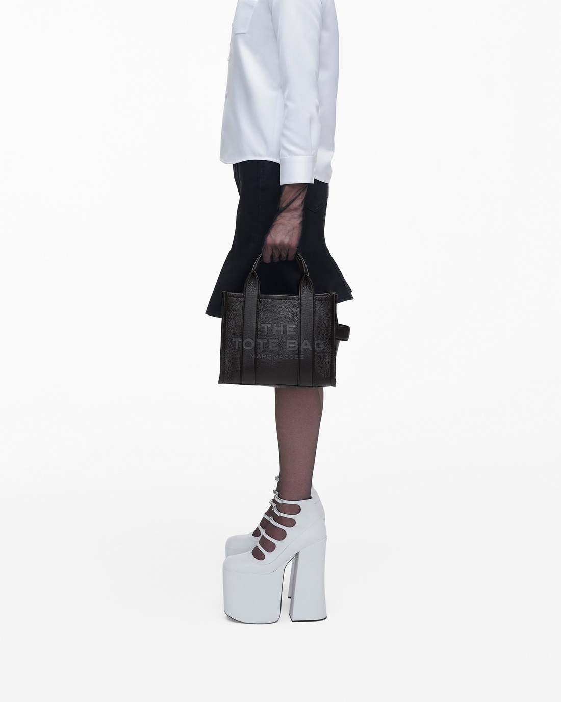 The Leather Small Tote Bag Black - Marc Jacobs Trending