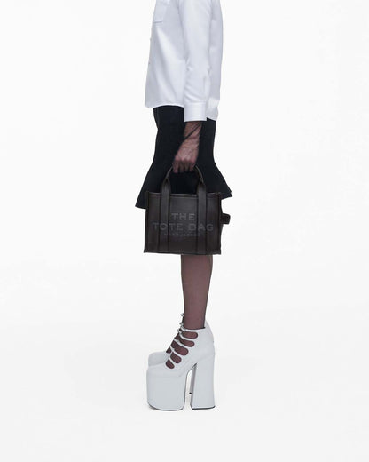 The Leather Small Tote Bag Black - Marc Jacobs Trending