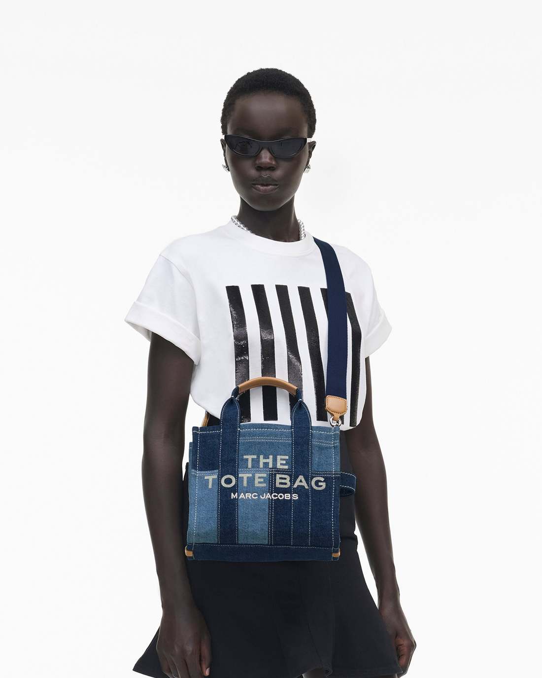 The Denim Small Tote Bag Blue Denim - Marc Jacobs Recommended