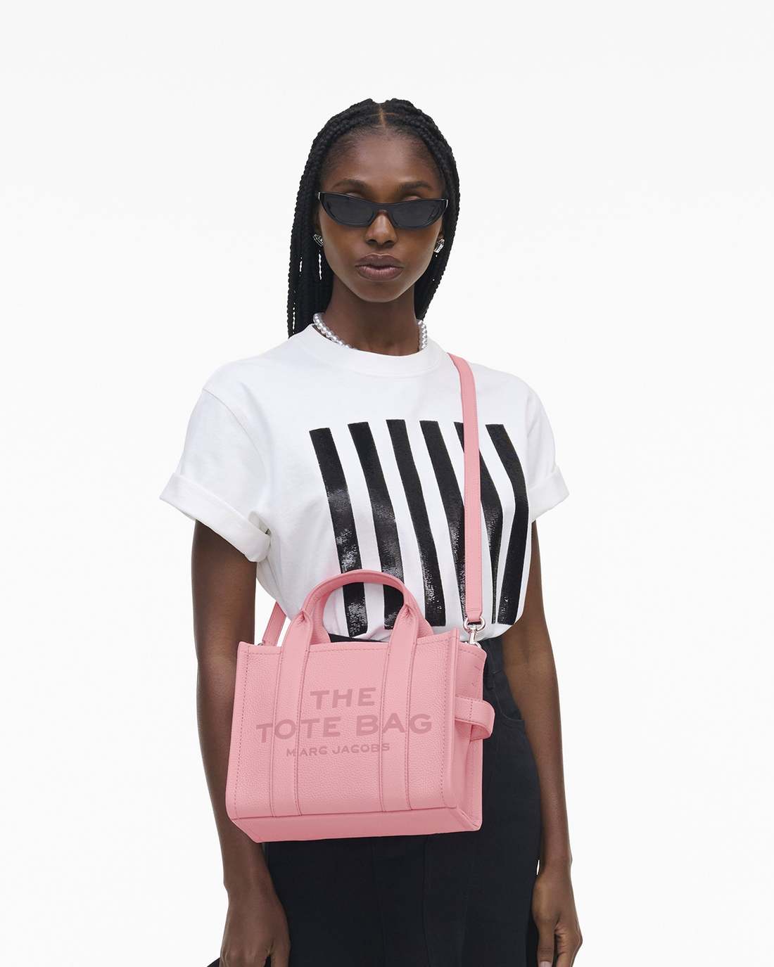 The Leather Small Tote Bag Ribbon Pink - Marc Jacobs Exclusive