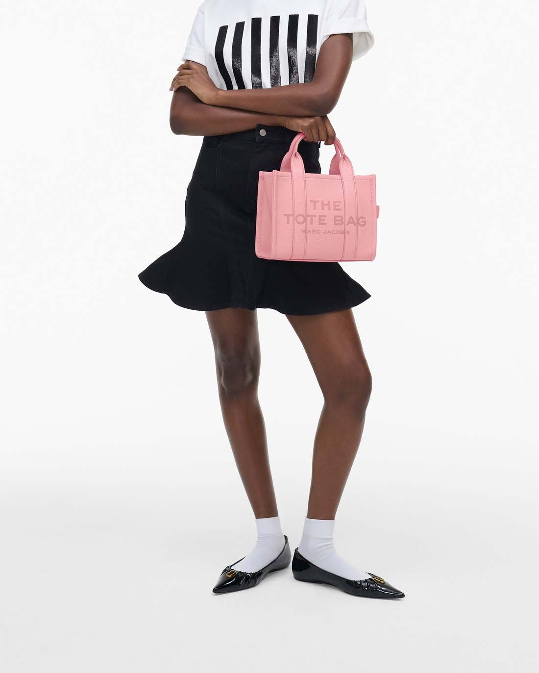 The Leather Small Tote Bag Ribbon Pink - Marc Jacobs Exclusive