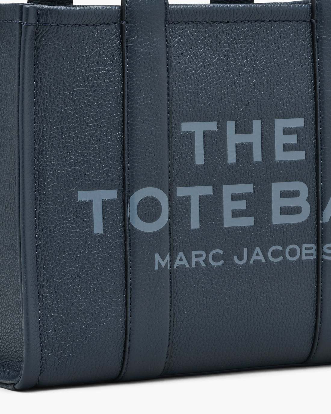 The Leather Medium Tote Bag Blue Sea - Marc Jacobs Signature