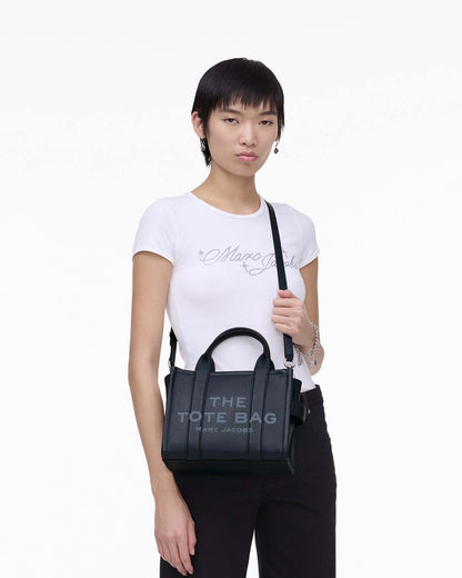 The Leather Small Tote Bag Blue Sea - Marc Jacobs Premium