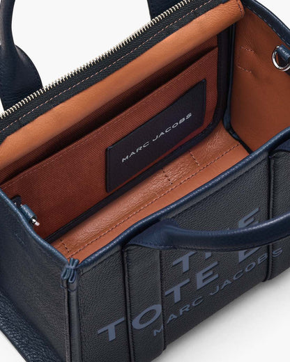 The Leather Small Tote Bag Blue Sea - Marc Jacobs Premium