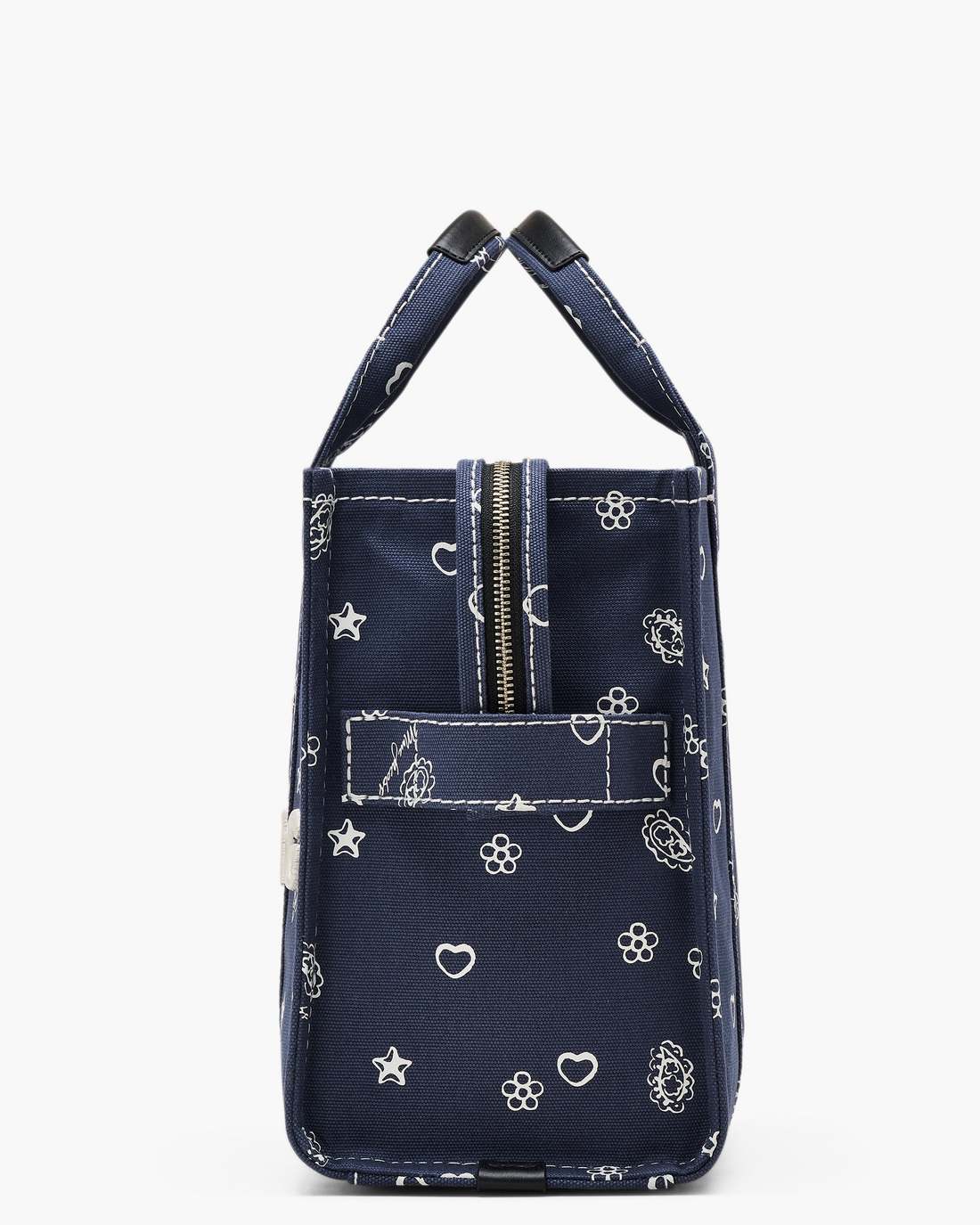 The Bandana Canvas Medium Tote Bag Navy Multi - Marc Jacobs New