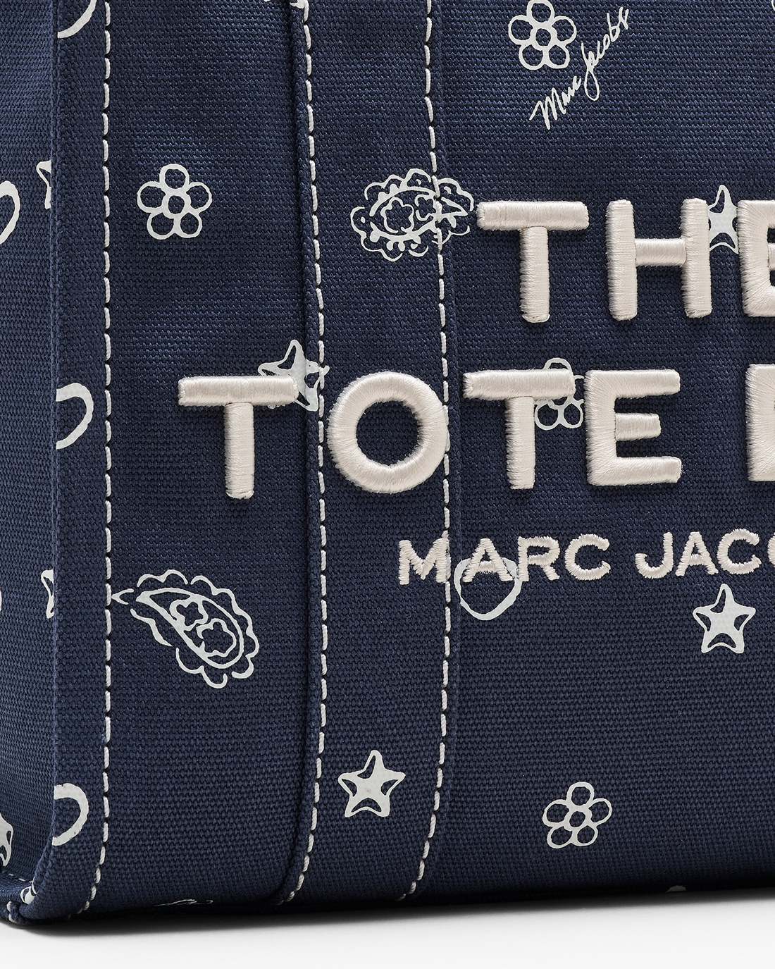The Bandana Canvas Small Tote Bag Navy Multi - Marc Jacobs Featured