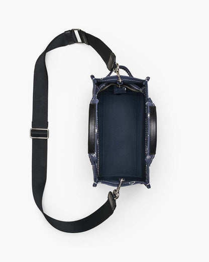 The Bandana Canvas Small Tote Bag Navy Multi - Marc Jacobs Featured