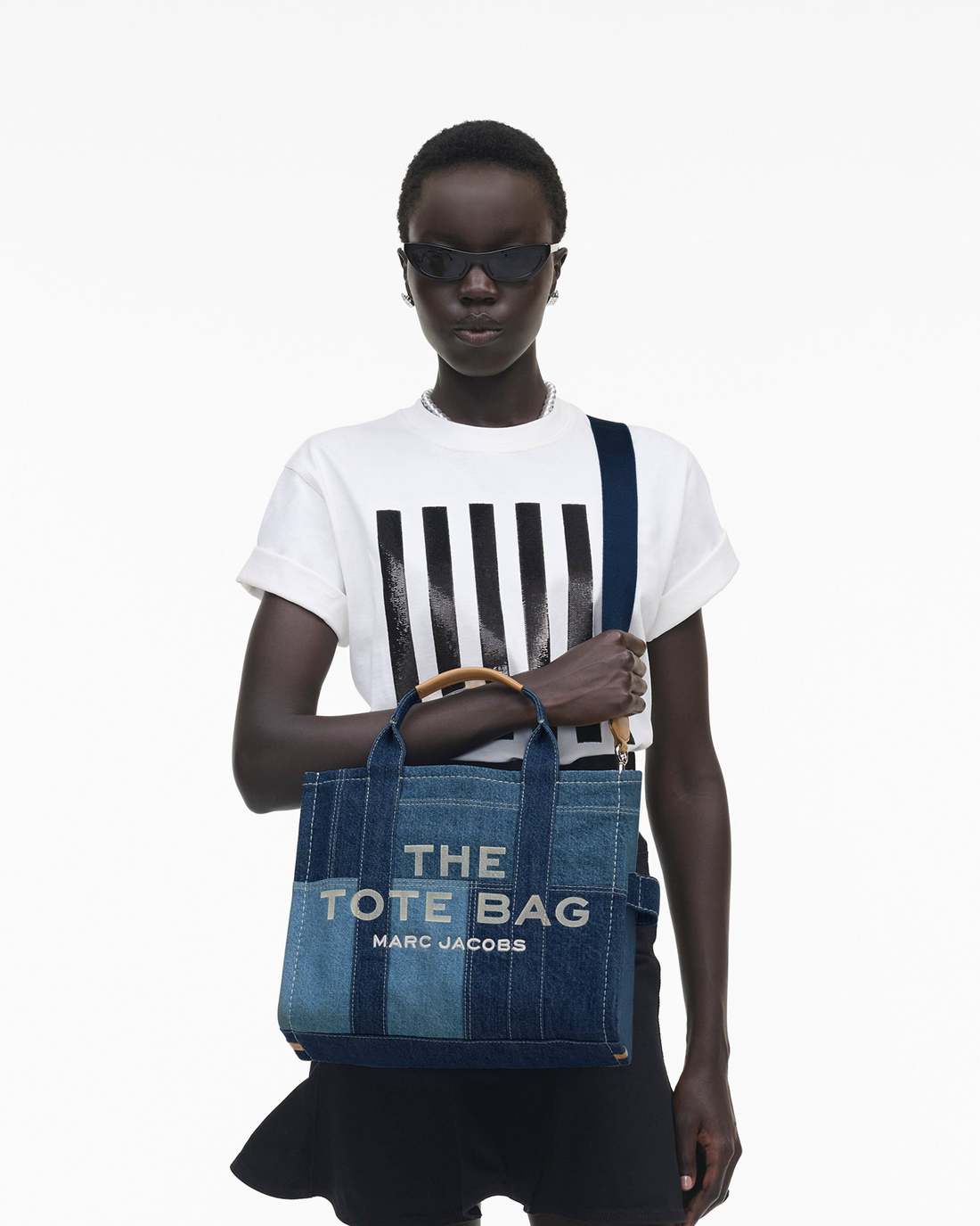 The Denim Medium Tote Bag Blue Denim - Marc Jacobs Best Seller