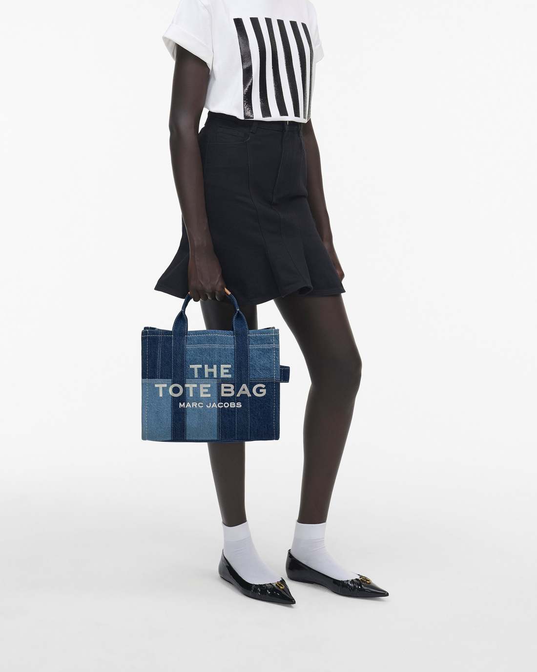 The Denim Medium Tote Bag Blue Denim - Marc Jacobs Best Seller