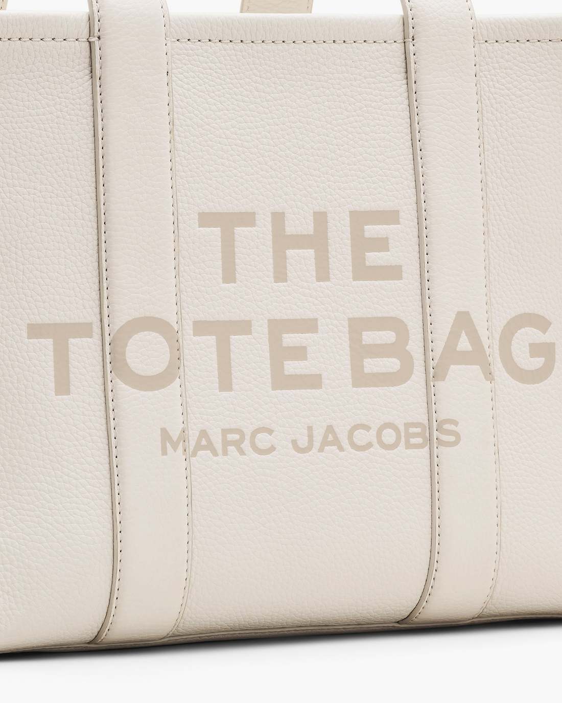 The Leather Medium Tote Bag Cotton/Silver - Marc Jacobs Exclusive