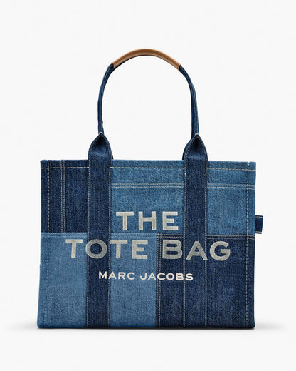 The Denim Large Tote Bag Blue Denim - Marc Jacobs Premium