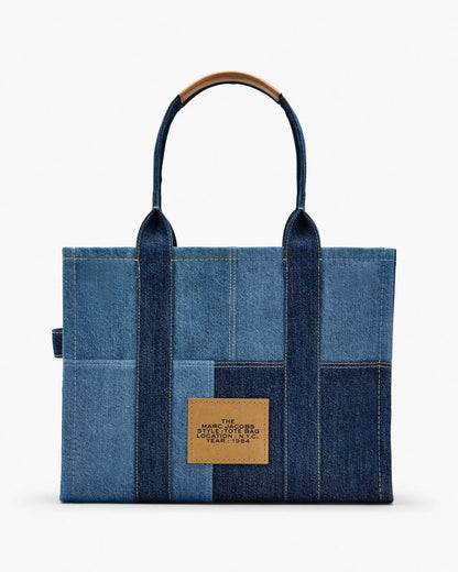 The Denim Large Tote Bag Blue Denim - Marc Jacobs Premium