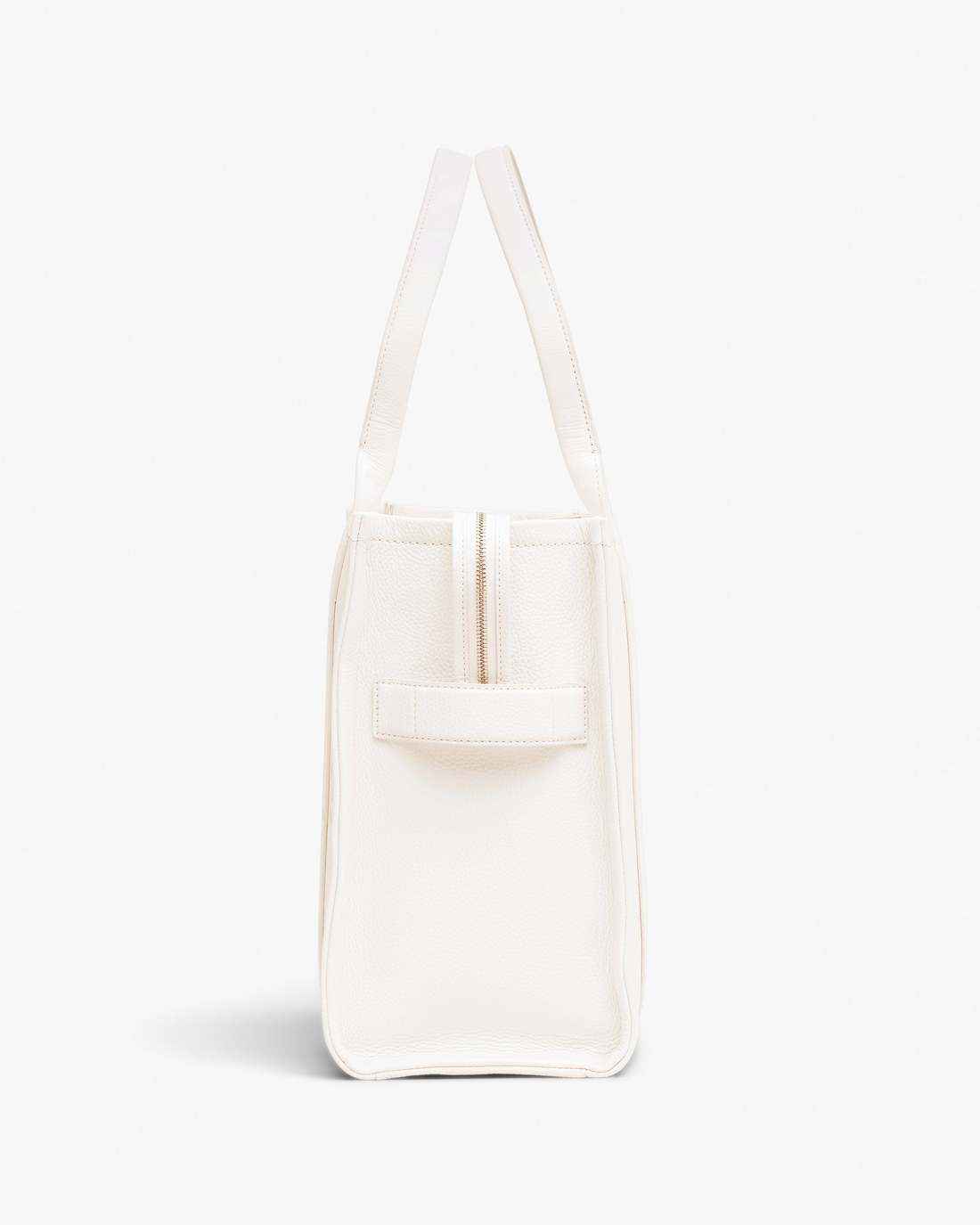 The Leather Large Tote Bag Cotton/Silver - Marc Jacobs New