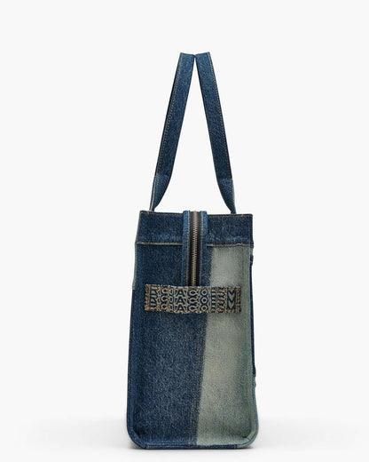 The Deconstructed Denim Large Tote Bag Indigo Multi - Marc Jacobs Featured