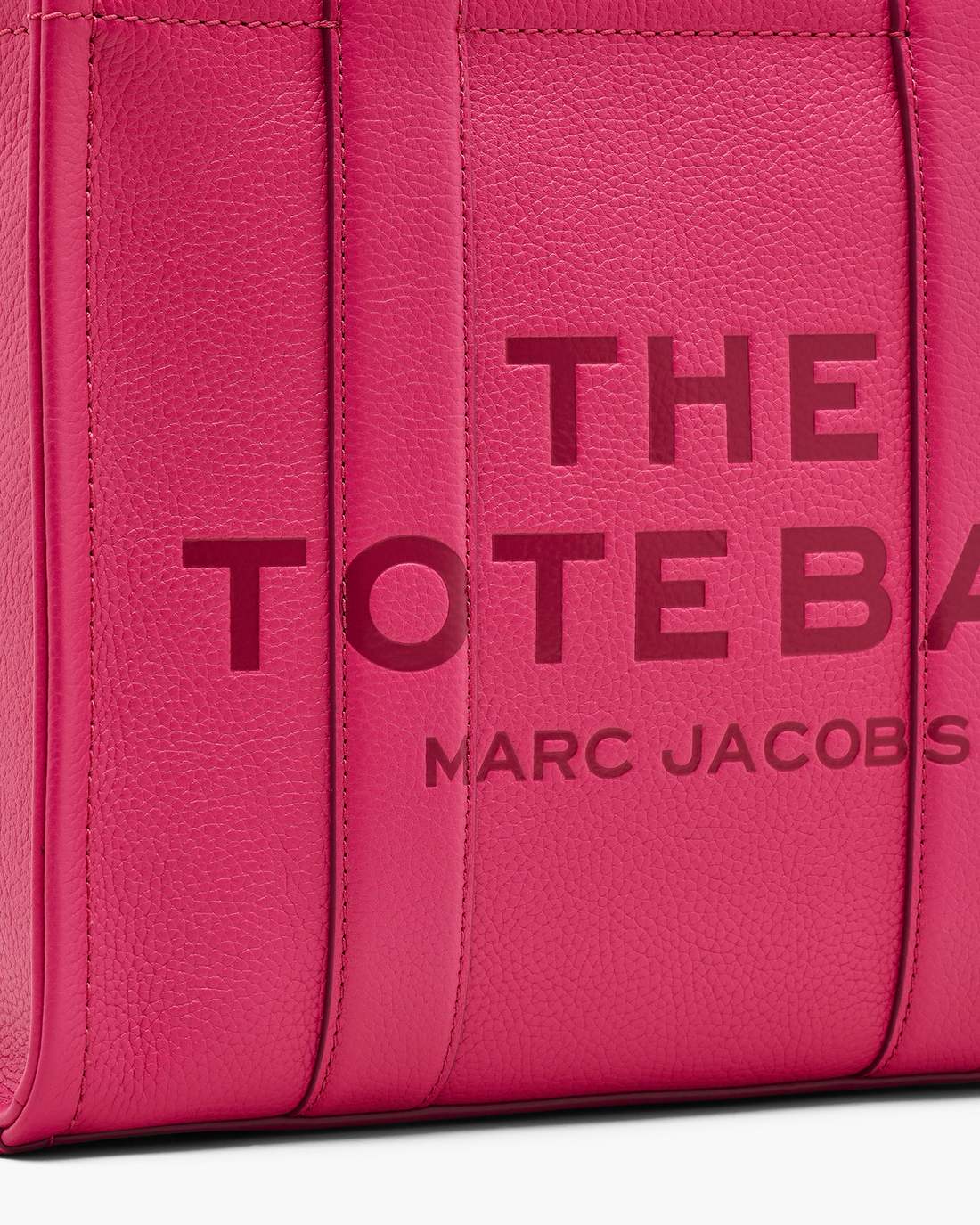 The Leather Medium Tote Bag Raspberry Pink - Marc Jacobs Trending
