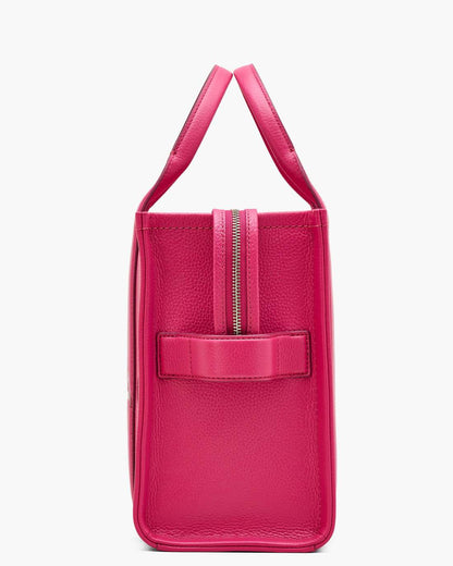 The Leather Medium Tote Bag Raspberry Pink - Marc Jacobs Trending