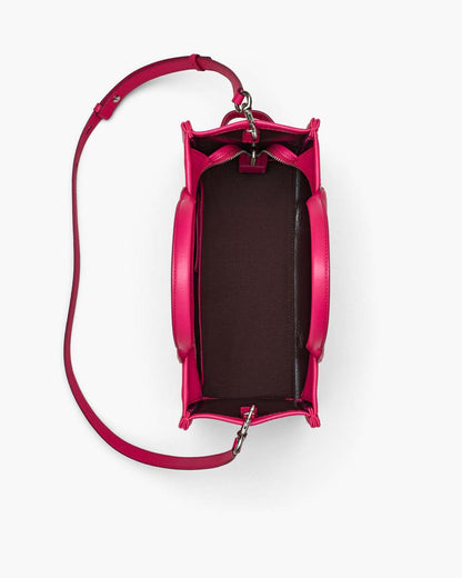 The Leather Medium Tote Bag Raspberry Pink - Marc Jacobs Trending