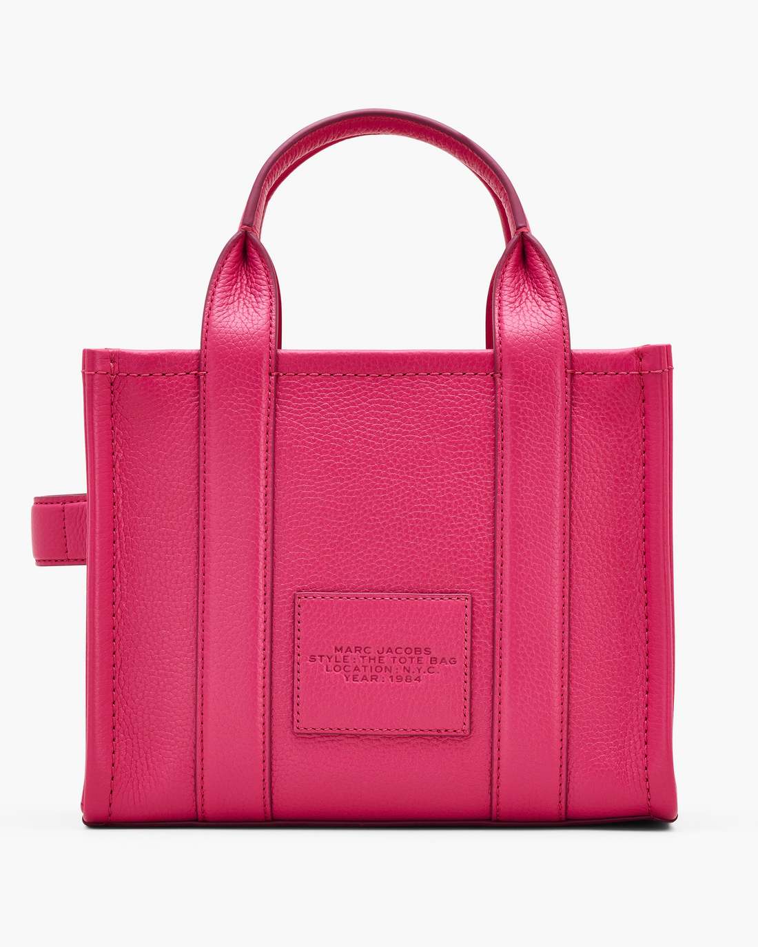 The Leather Small Tote Bag Raspberry Pink - Marc Jacobs Best Seller
