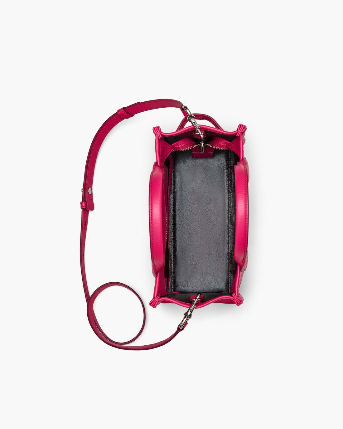 The Leather Small Tote Bag Raspberry Pink - Marc Jacobs Best Seller