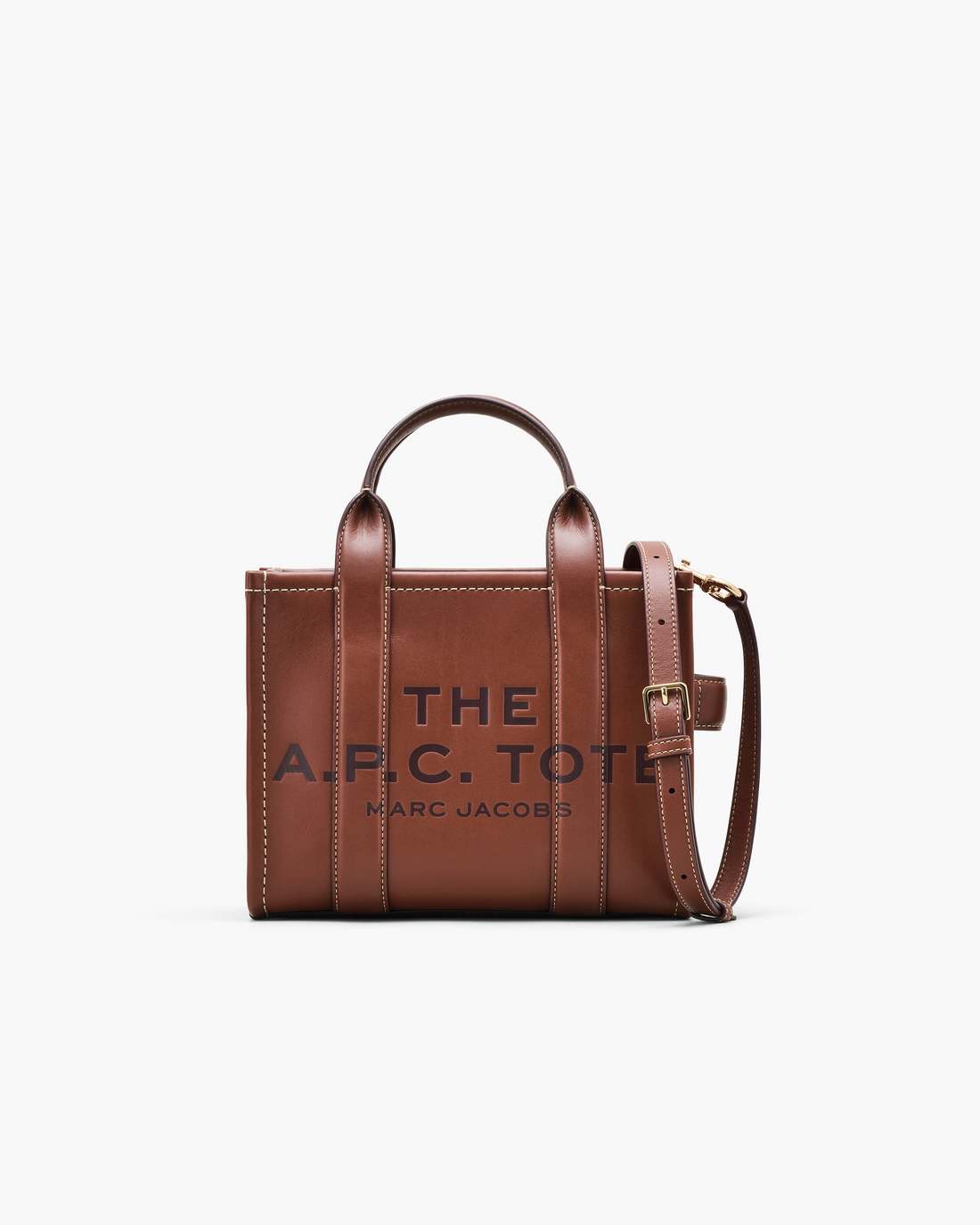 The A.P.C. X Marc Jacobs Leather Small Tote Bag Hazelnut - Marc Jacobs Recommended