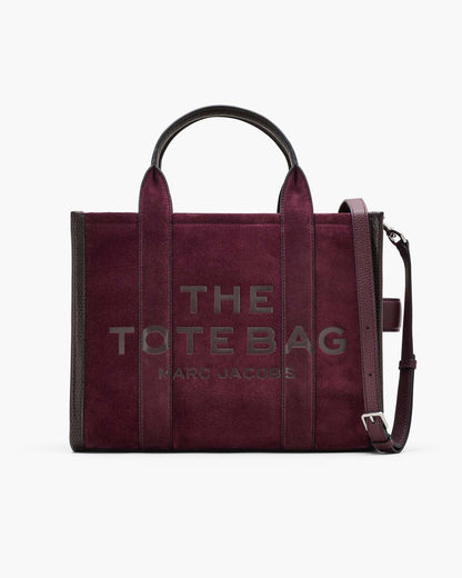 The Suede Medium Tote Bag Dark Plum - Marc Jacobs Exclusive