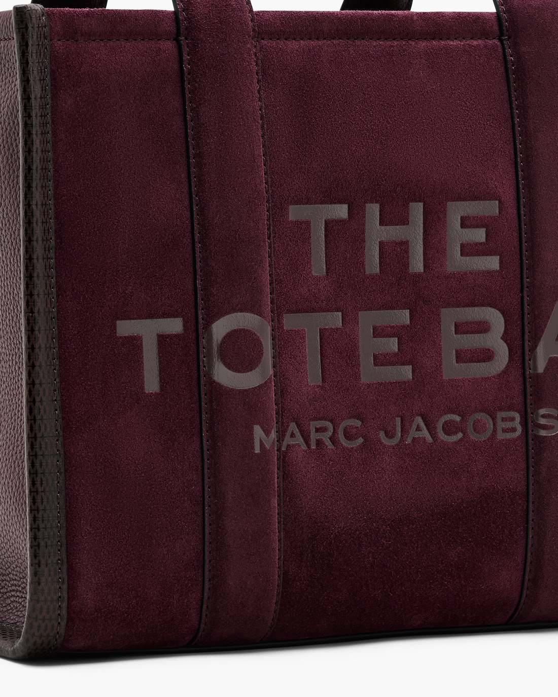 The Suede Medium Tote Bag Dark Plum - Marc Jacobs Exclusive