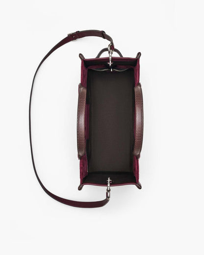 The Suede Medium Tote Bag Dark Plum - Marc Jacobs Exclusive