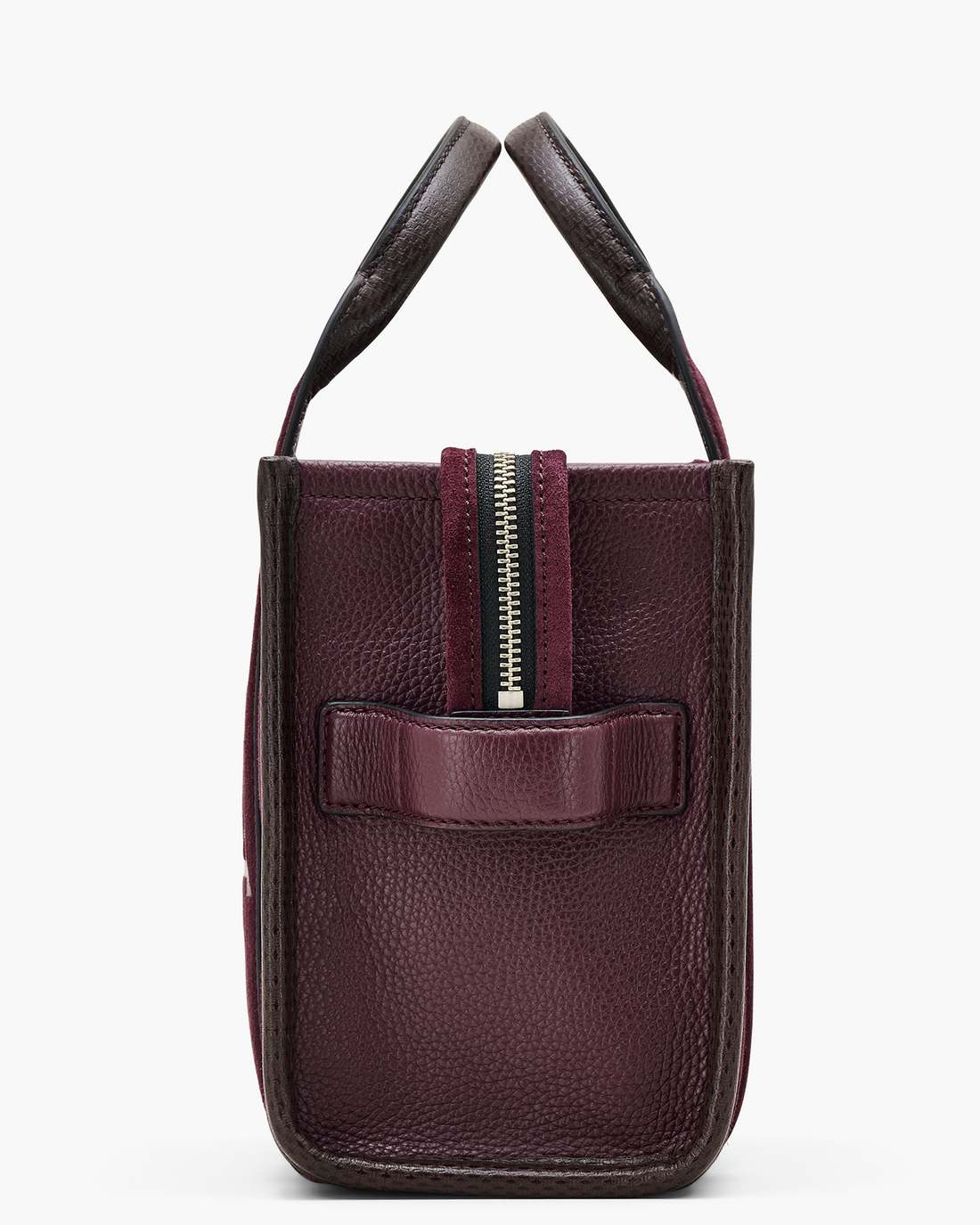 The Suede Small Tote Bag Dark Plum - Marc Jacobs Signature