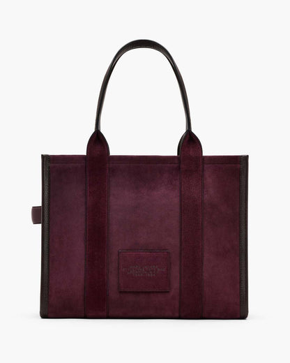 The Suede Large Tote Bag Dark Plum - Marc Jacobs Premium