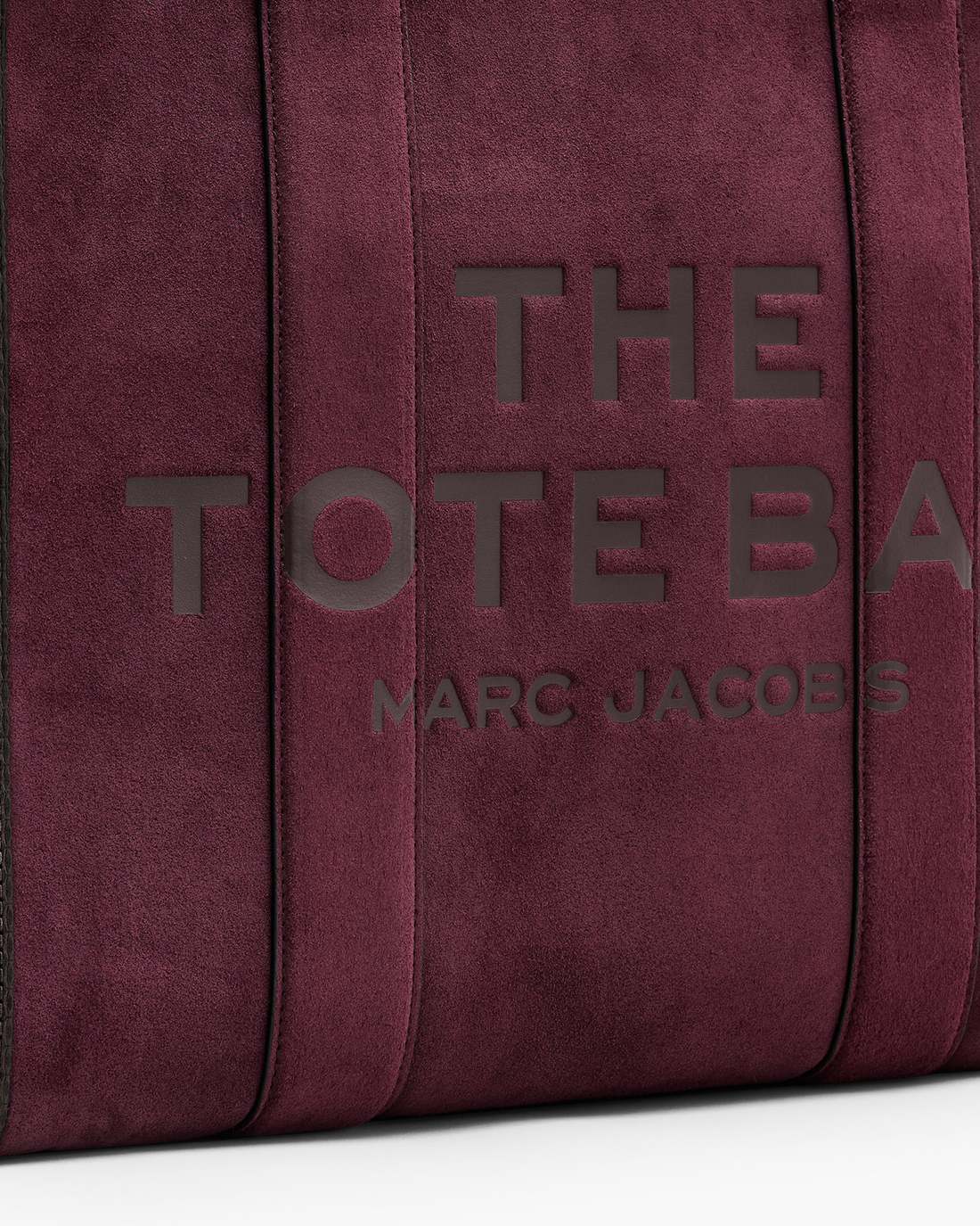 The Suede Large Tote Bag Dark Plum - Marc Jacobs Premium