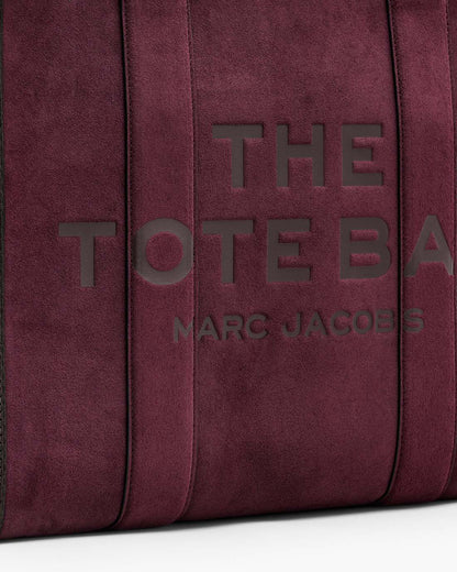 The Suede Large Tote Bag Dark Plum - Marc Jacobs Premium