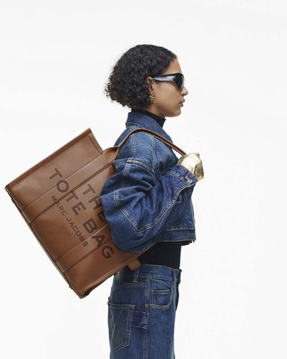 The Leather Large Tote Bag Argan Oil - Marc Jacobs Featured