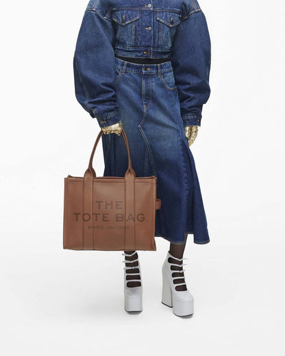 The Leather Large Tote Bag Argan Oil - Marc Jacobs Featured