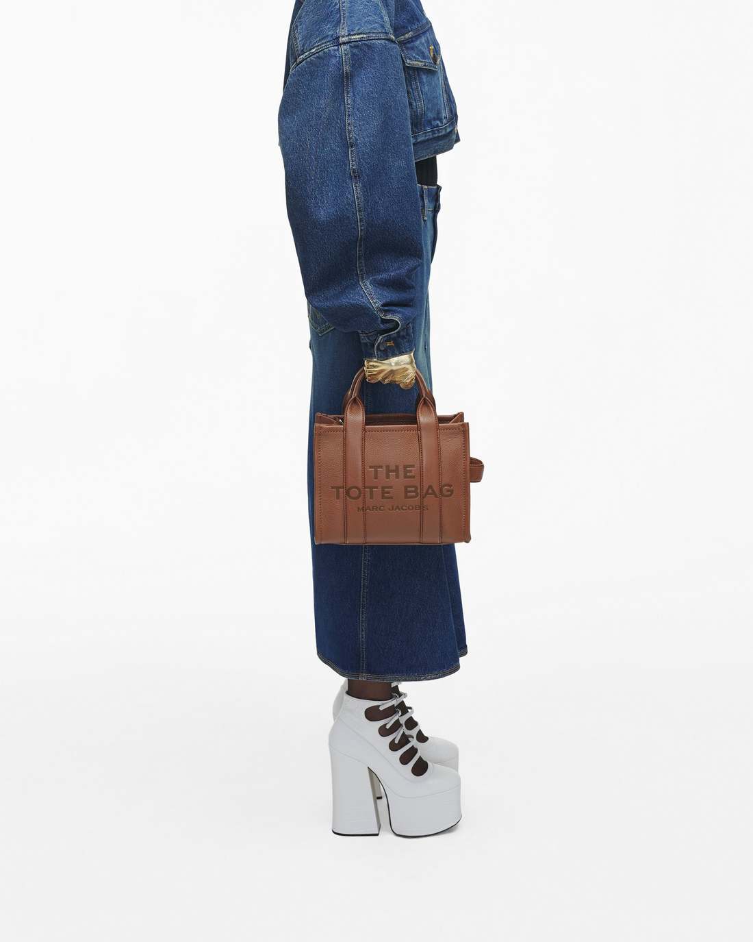 The Leather Small Tote Bag Argan Oil - Marc Jacobs Popular