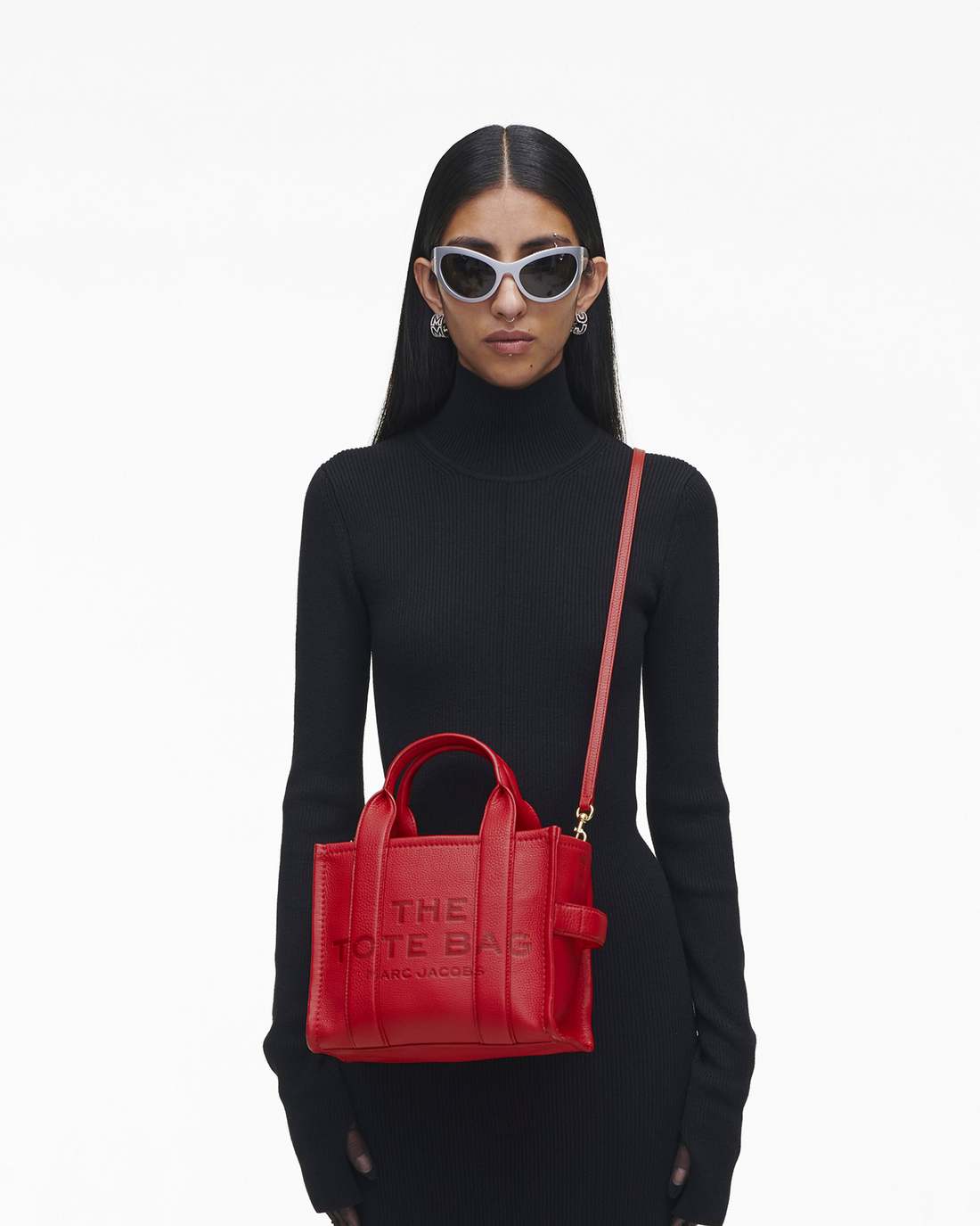The Leather Small Tote Bag True Red - Marc Jacobs Trending
