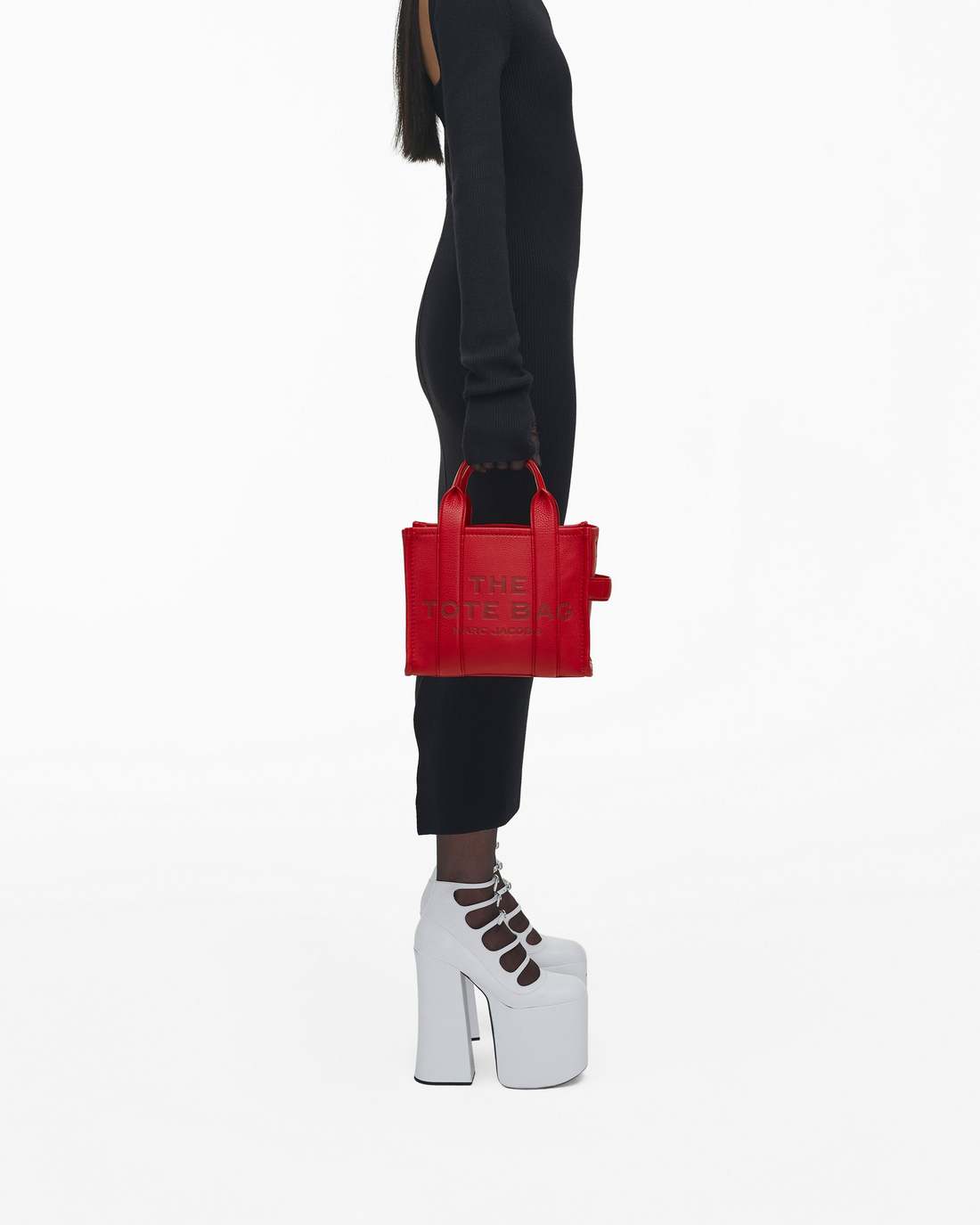 The Leather Small Tote Bag True Red - Marc Jacobs Trending