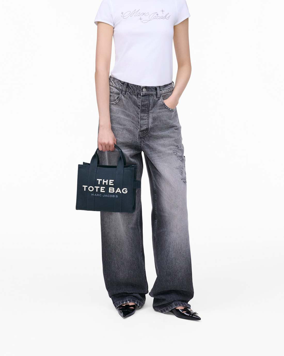 The Canvas Small Tote Bag Blue Sea - Marc Jacobs Signature
