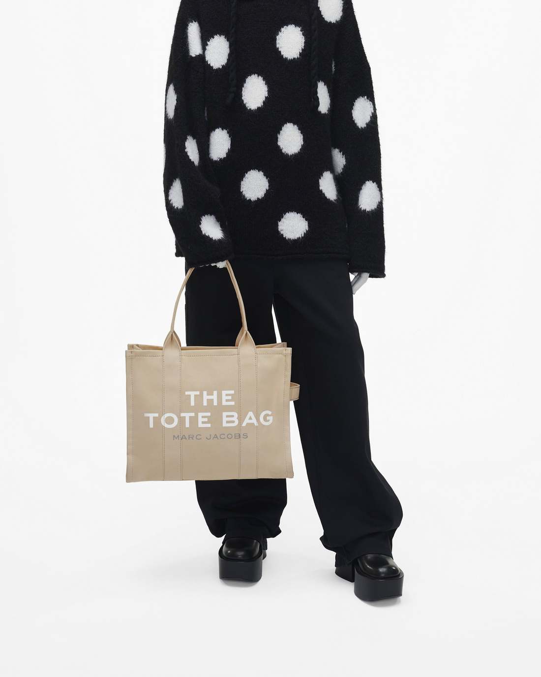 The Canvas Large Tote Bag Beige - Marc Jacobs New