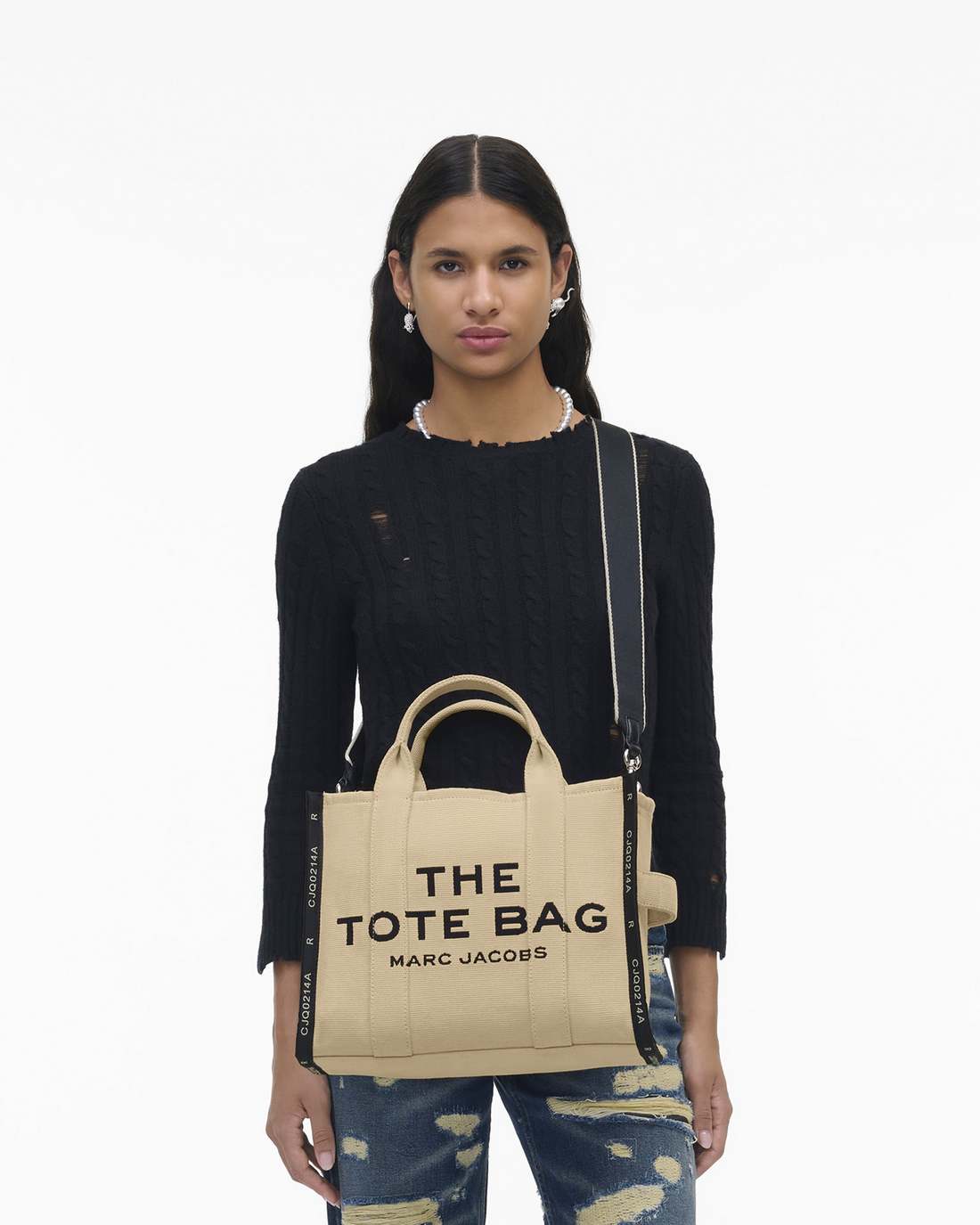 The Jacquard Medium Tote Bag Warm Sand - Marc Jacobs Trending